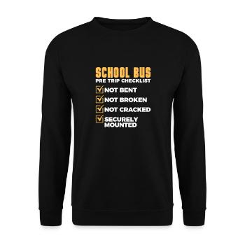 Bus Driver Bus Driver Bus Schuhlbus Gift - Unisex Sweatshirt - black - Front - Alina (178cm) & Michal (187cm)
