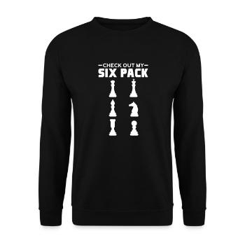 Chess Chessboard Checkmate Chess Player - Unisex Sweatshirt - black - Front - Alina (178cm) & Michal (187cm)