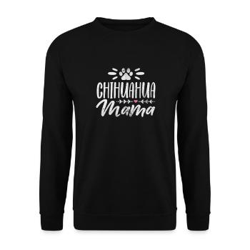 Chihuahua - Unisex Sweatshirt - black - Front - Alina (178cm) & Michal (187cm)