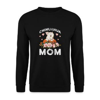 Chihuahua - Unisex Sweatshirt - black - Front - Alina (178cm) & Michal (187cm)