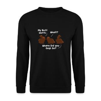 Chocolat Chocolat Nourriture Cacao Cadeau - Sweat-shirt Unisexe - noir - Devant - Alina (178cm) & Michal (187cm)