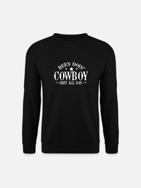 Cowboy Cowboy Boots Western Gift - Unisex Sweatshirt - black