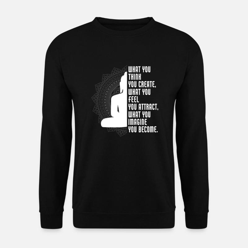 Meditation Meditating Zen Yoga Gift - Unisex Sweatshirt - black