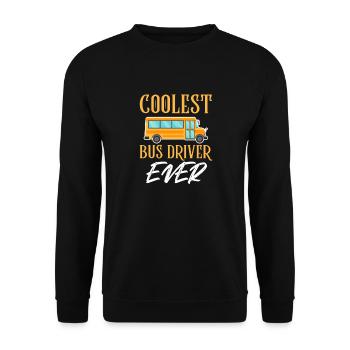 Bus Driver Bus Driver Bus Schuhlbus Gift - Unisex Sweatshirt - black - Front - Alina (178cm) & Michal (187cm)