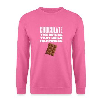 Chocolate Chocolate Food Cocoa Gift - Unisex Sweatshirt - pink - Front