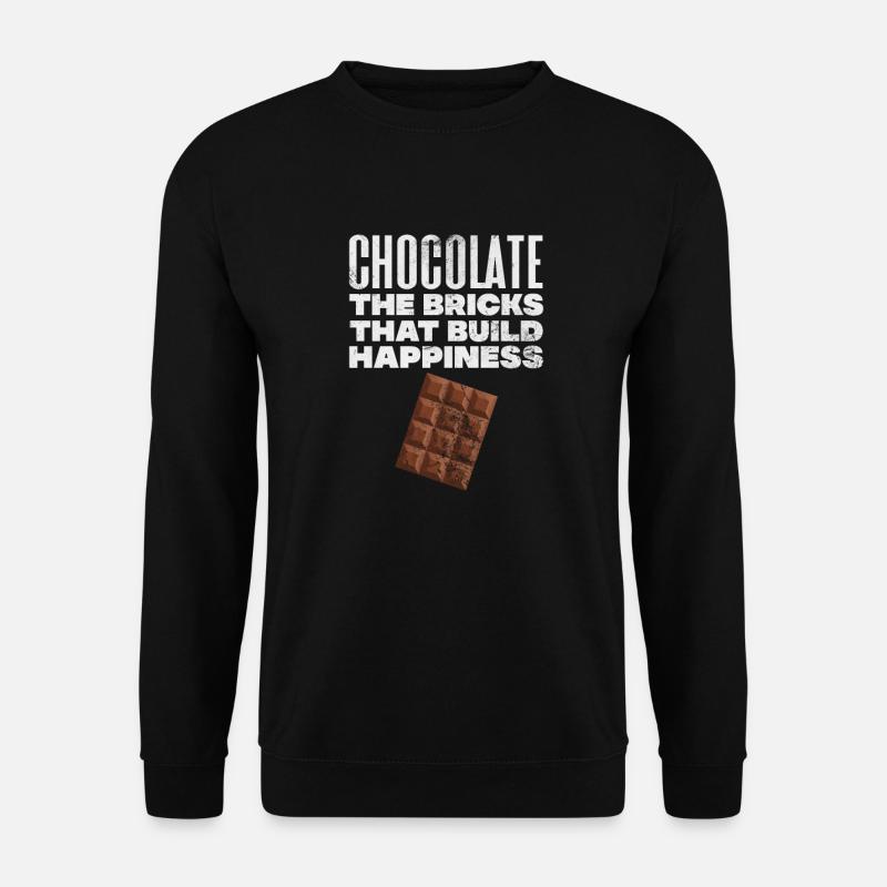 chocolate - Unisex Sweatshirt - black