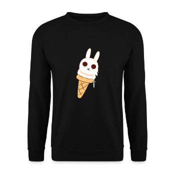 Crème glacée Crème glacée Crème glacée Cadeau d’été - Sweat-shirt Unisexe - noir - Devant - Alina (178cm) & Michal (187cm)