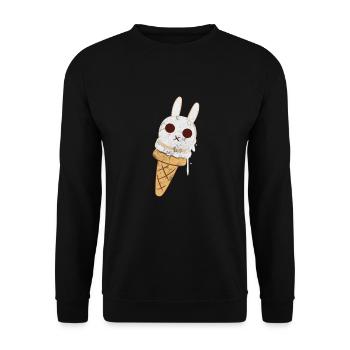 eiscreme - Unisex Sweatshirt - black - Front - Alina (178cm) & Michal (187cm)