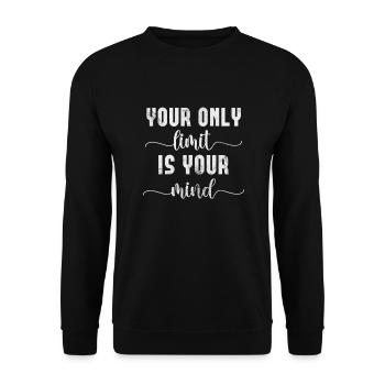 Méditation - Sweat-shirt Unisexe - noir - Devant - Alina (178cm) & Michal (187cm)