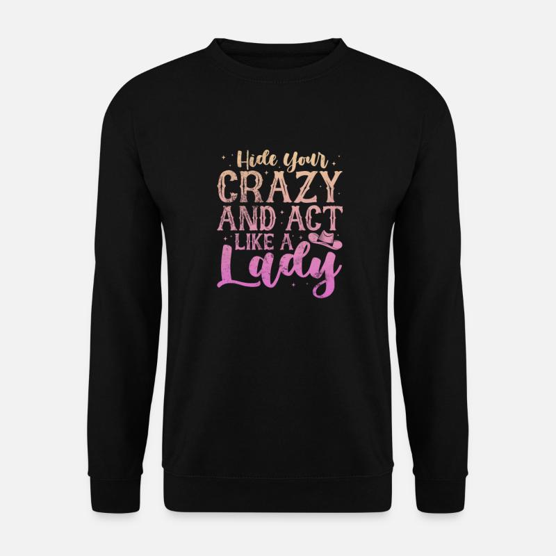 Cowboy - Unisex Pullover - Schwarz