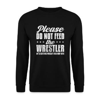 Wrestling - Unisex Pullover - Schwarz - Vorne - Alina (178cm) & Michal (187cm)