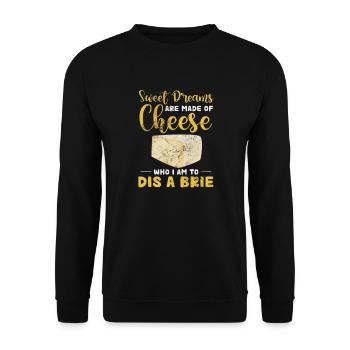 Fromage - Sweat-shirt Unisexe - noir - Devant - Alina (178cm) & Michal (187cm)
