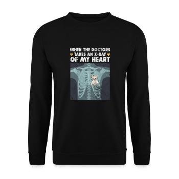 Chihuahua - Unisex Sweatshirt - black - Front - Alina (178cm) & Michal (187cm)