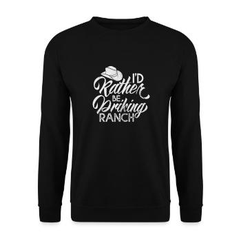 Cow-boy - Sweat-shirt Unisexe - noir - Devant - Alina (178cm) & Michal (187cm)