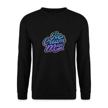 Eiscreme - Unisex Pullover - Schwarz - Vorne - Alina (178cm) & Michal (187cm)
