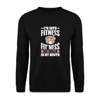 Ice Cream Ice Cream Ice Cream Summer Gift - Unisex Sweatshirt - black - Front - Alina (178cm) & Michal (187cm)