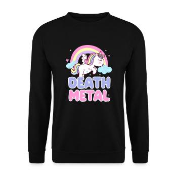 Cadeau de Festival de musique Death Metal - Sweat-shirt Unisexe - noir - Devant - Alina (178cm) & Michal (187cm)