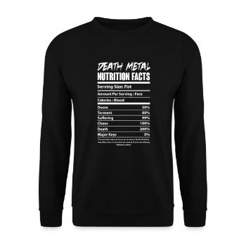 Cadeau de Festival de musique Death Metal - Sweat-shirt Unisexe - noir - Devant - Alina (178cm) & Michal (187cm)