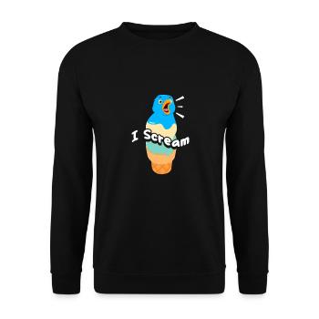 Crème glacée Crème glacée Crème glacée Cadeau d’été - Sweat-shirt Unisexe - noir - Devant - Alina (178cm) & Michal (187cm)
