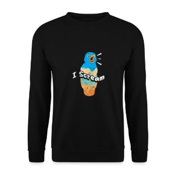 Eiscreme - Unisex Pullover - Schwarz - Vorne - Alina (178cm) & Michal (187cm)