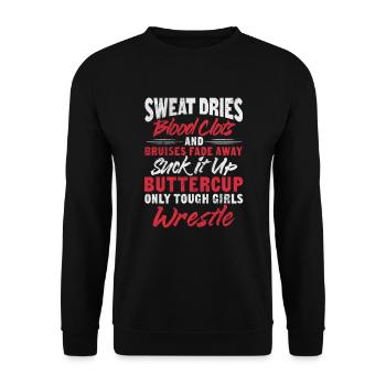 Wrestling - Unisex Pullover - Schwarz - Vorne - Alina (178cm) & Michal (187cm)