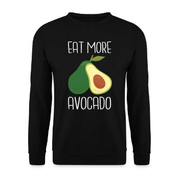 Avocado Guacamole Vegan Gift - Unisex Sweatshirt - black - Front - Alina (178cm) & Michal (187cm)