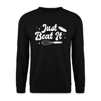 Baker Bakery Bakery Baking Gift - Unisex Sweatshirt - black - Front - Alina (178cm) & Michal (187cm)