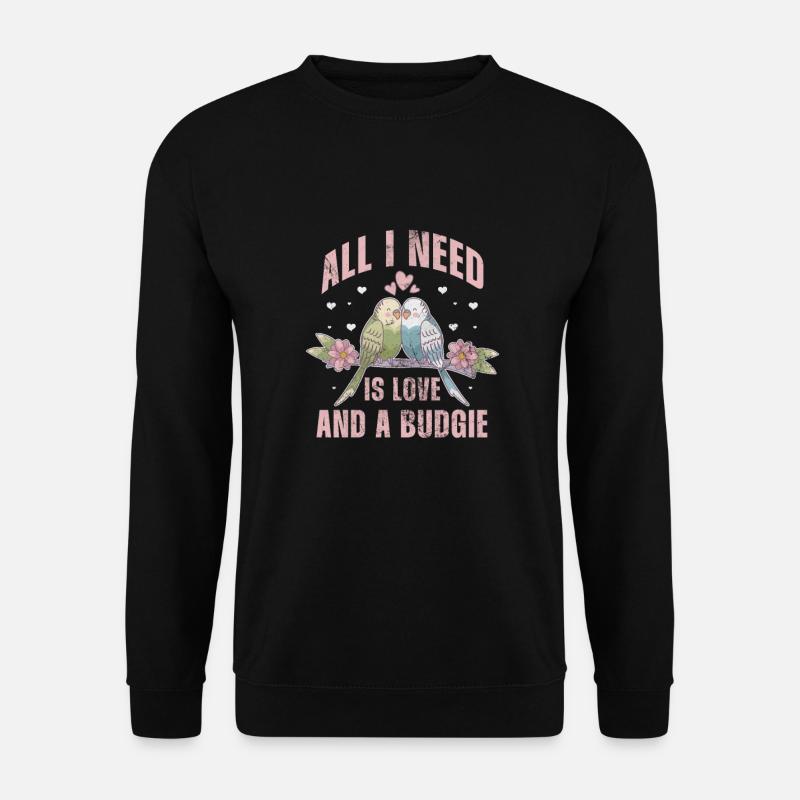 Perruche ondulée - Sweat-shirt Unisexe - noir