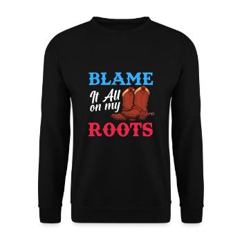 Country Music Countrymusic Geschenk - Unisex Pullover - Schwarz - Vorne - Alina (178cm) & Michal (187cm)