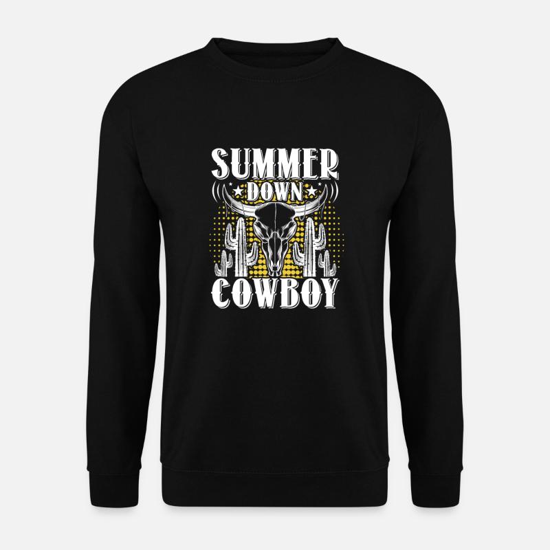 Cowboy Cowboy Boots Western Gift - Unisex Sweatshirt - black