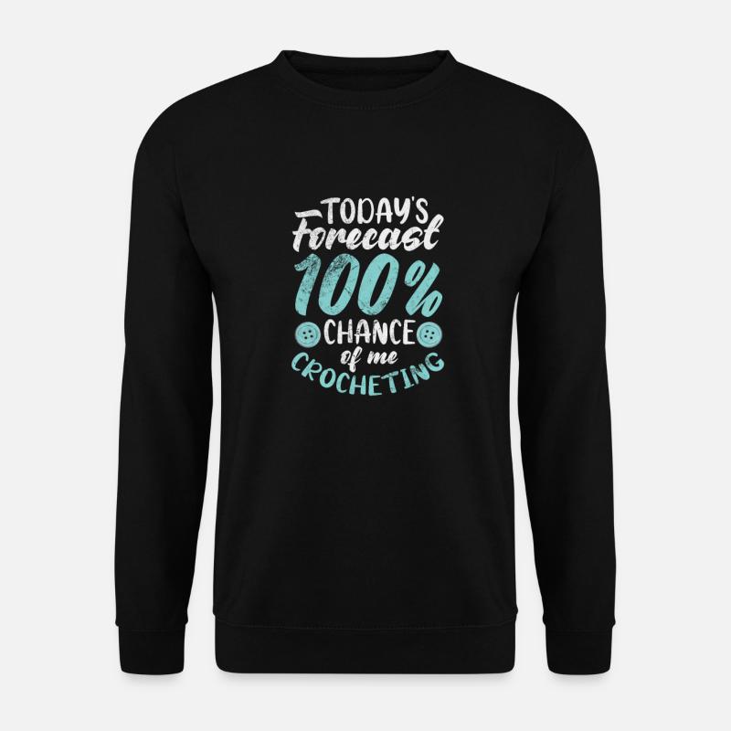 Crochet Knitting - Unisex Sweatshirt - black