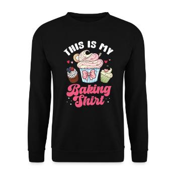 Cupcake - Unisex Pullover - Schwarz - Vorne - Alina (178cm) & Michal (187cm)