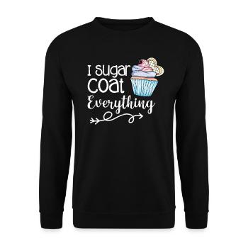 Cupcake - Unisex Pullover - Schwarz - Vorne - Alina (178cm) & Michal (187cm)