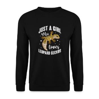 Gecko - Unisex Sweatshirt - black - Front - Alina (178cm) & Michal (187cm)