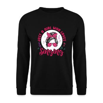 Chanteur chanteur chanteur musicien cadeau - Sweat-shirt Unisexe - noir - Devant - Alina (178cm) & Michal (187cm)