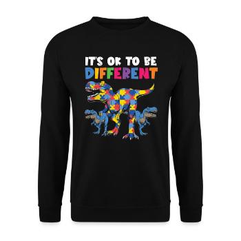 Autisme - Sweat-shirt Unisexe - noir - Devant - Alina (178cm) & Michal (187cm)
