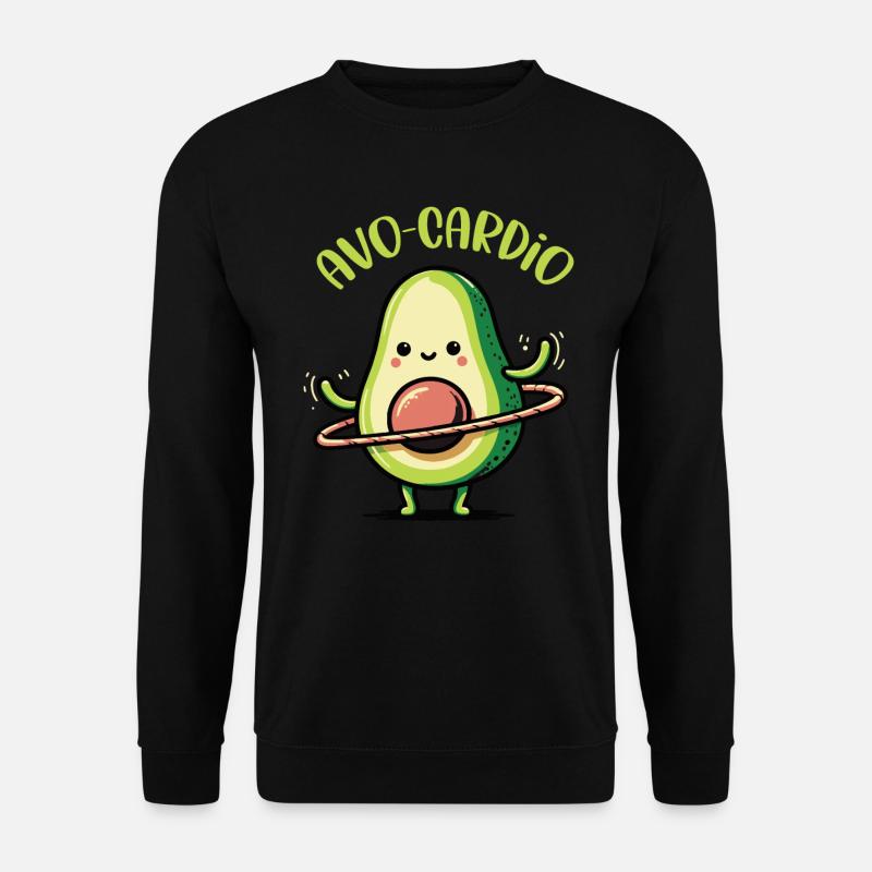 Avocado Guacamole Vegan Gift - Unisex Sweatshirt - black
