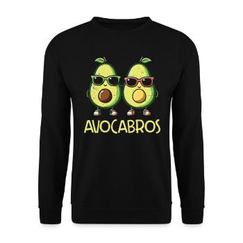 Avocado - Unisex Sweatshirt - black - Front - Alina (178cm) & Michal (187cm)