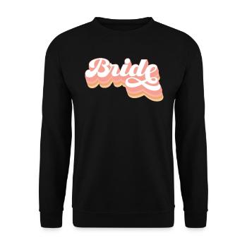 Hen bachelorette party bride - Unisex Sweatshirt - black - Front - Alina (178cm) & Michal (187cm)