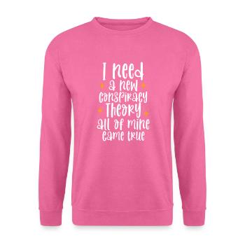 Conspiration théorie du complot cadeau - Sweat-shirt Unisexe - rose - Devant