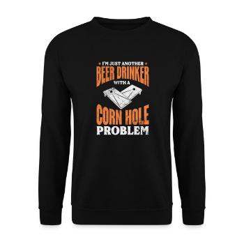 Cornhole - Sweat-shirt Unisexe - noir - Devant - Alina (178cm) & Michal (187cm)
