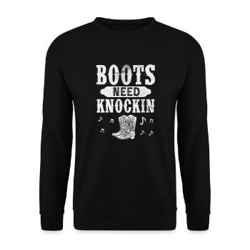 Country - Unisex Sweatshirt - black - Front - Alina (178cm) & Michal (187cm)