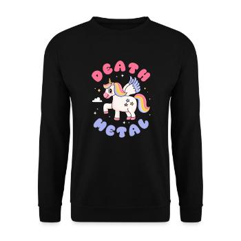 Cadeau de Festival de musique Death Metal - Sweat-shirt Unisexe - noir - Devant - Alina (178cm) & Michal (187cm)