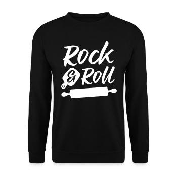 Baker Bakery Bakery Baking Gift - Unisex Sweatshirt - black - Front - Alina (178cm) & Michal (187cm)