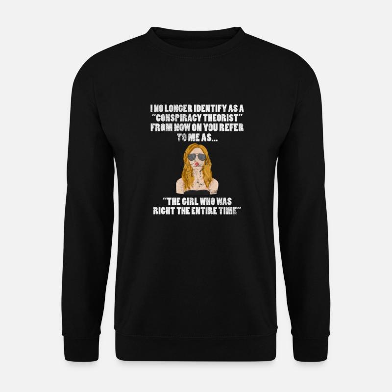 Conspiracy - Unisex Sweatshirt - black