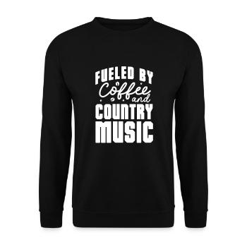 Country Music Countrymusic Geschenk - Unisex Pullover - Schwarz - Vorne - Alina (178cm) & Michal (187cm)