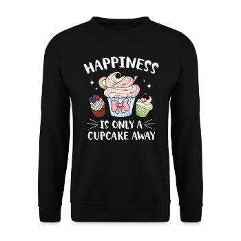 Cupcake - Unisex Pullover - Schwarz - Vorne - Alina (178cm) & Michal (187cm)