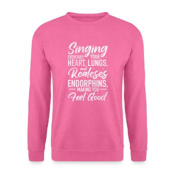 Singer - Unisex Sweatshirt - pink - Front