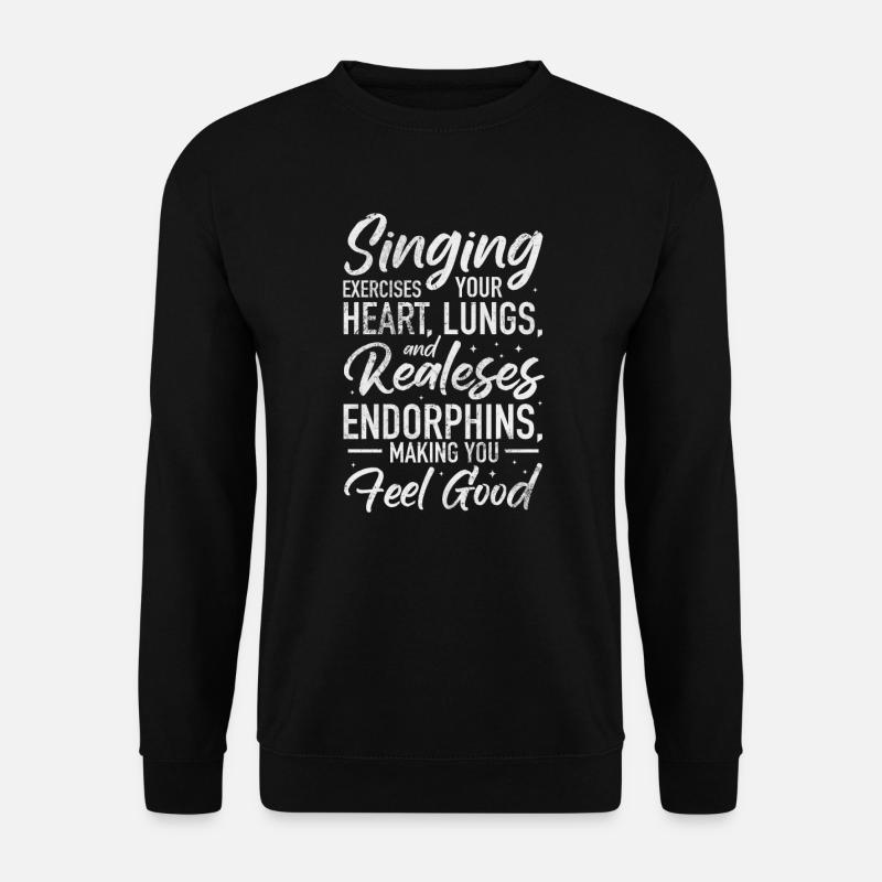 Sänger - Unisex Pullover - Schwarz