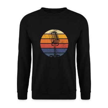 Singer - Unisex Sweatshirt - black - Front - Alina (178cm) & Michal (187cm)